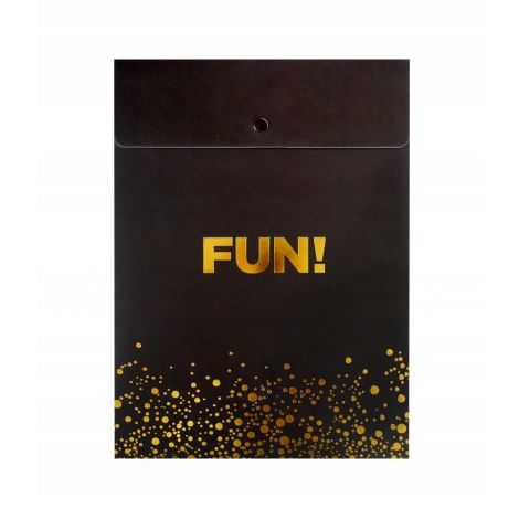 Teczka z zatrzaskiem Incood A4 FUN! pionowa, Czarna